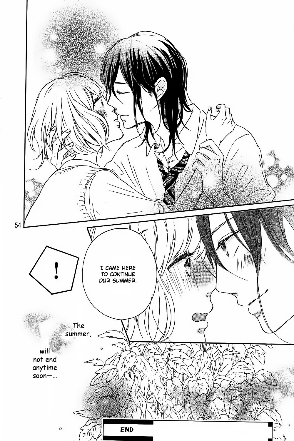 Hatsukoi ni Kiss Chapter 8 page 59 - Chapter 8: Kanjuku Summer End [END]