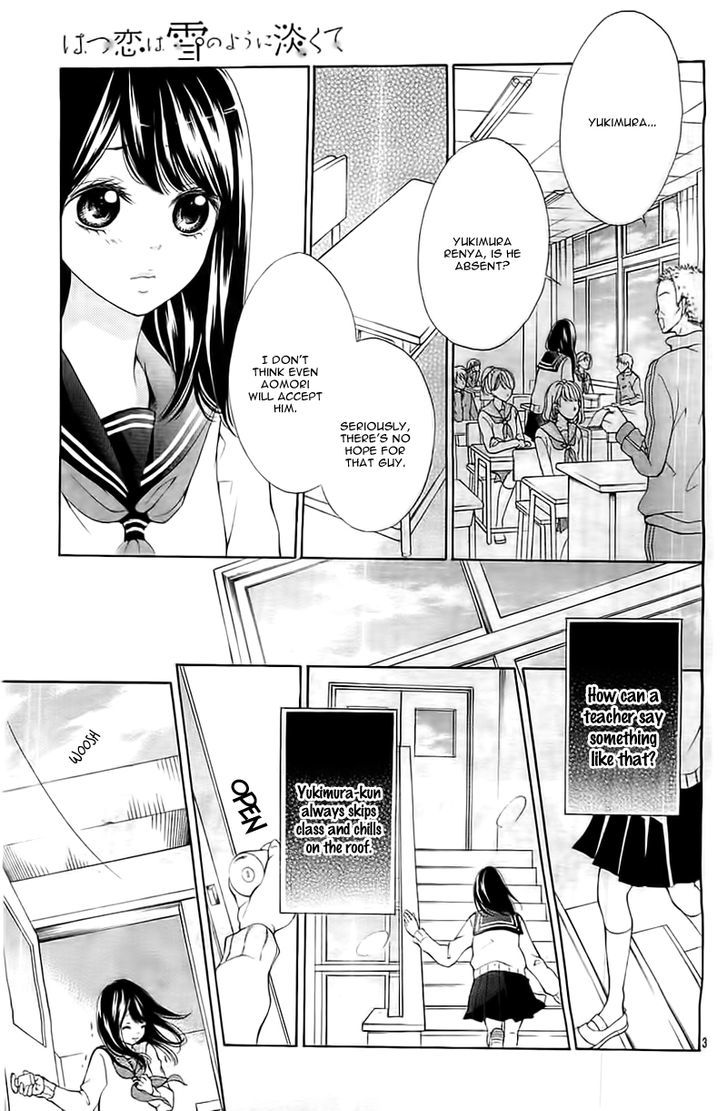 Hatsukoi wa Yuki no You ni Awakute Chapter 1 page 7 - Chapter 1