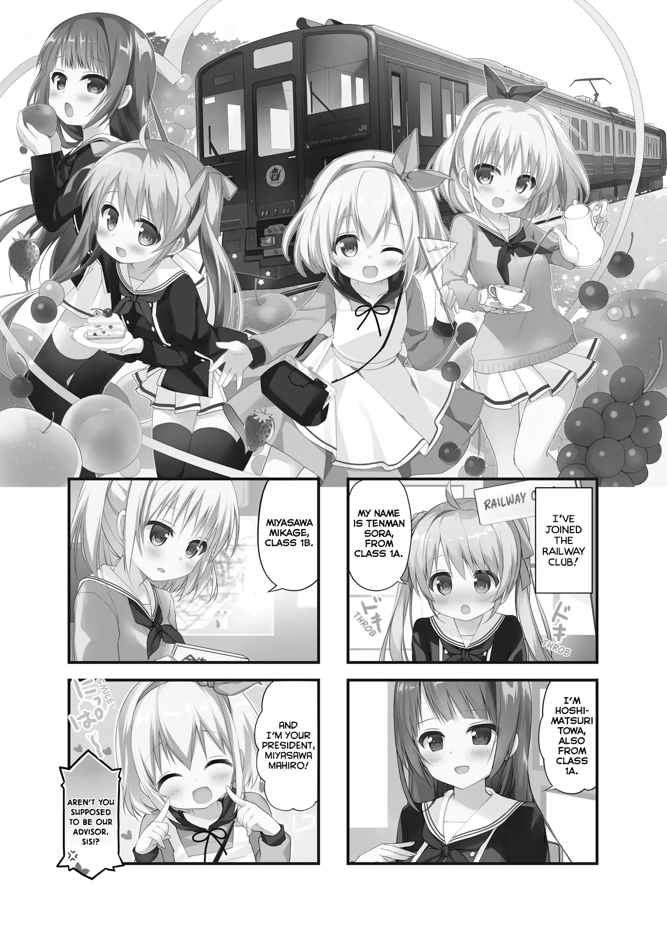 Hatsukoi*Rail Trip Chapter 3 page 1 - Chapter 3: Sweets*Trip