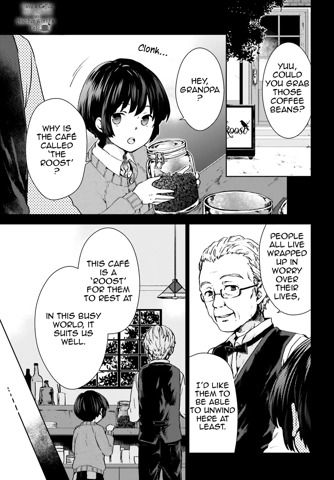 Have a Coffee After School, In Another World’s Café Chapter 2 page 1 - Chapter 2: Second Cup