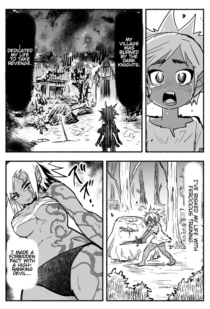 Having finished her lifelong revenge, Ms. Dark Elf has too much free time Chapter 1 page 2 - Chapter 1