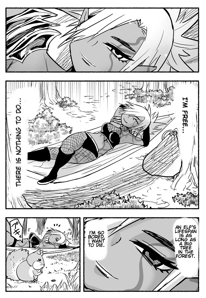 Having finished her lifelong revenge, Ms. Dark Elf has too much free time Chapter 1 page 4 - Chapter 1