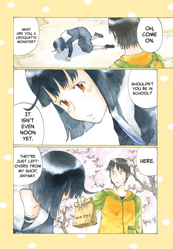 Hayabusa-chan Can Fly! Chapter 1 page 4 - Chapter 1 : A Croquette Stolen By a Falcon (Hayabusa)