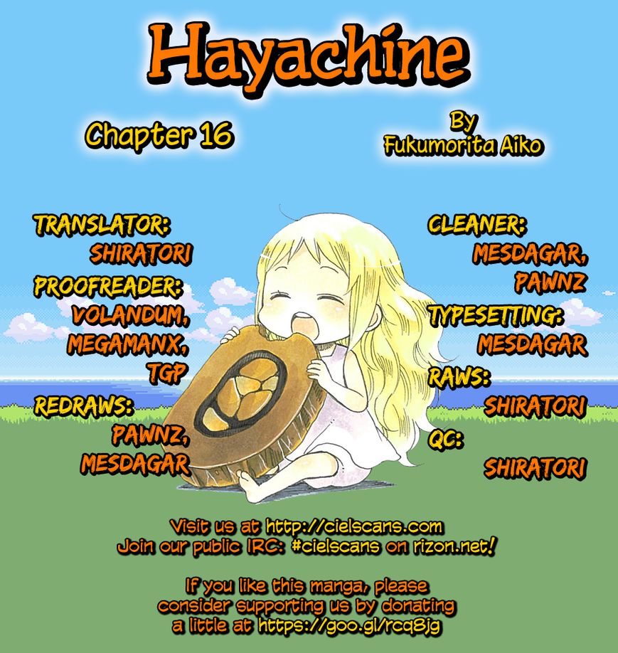 Hayachine! Chapter 16 page 1 - Chapter 16 : This Week's Duty