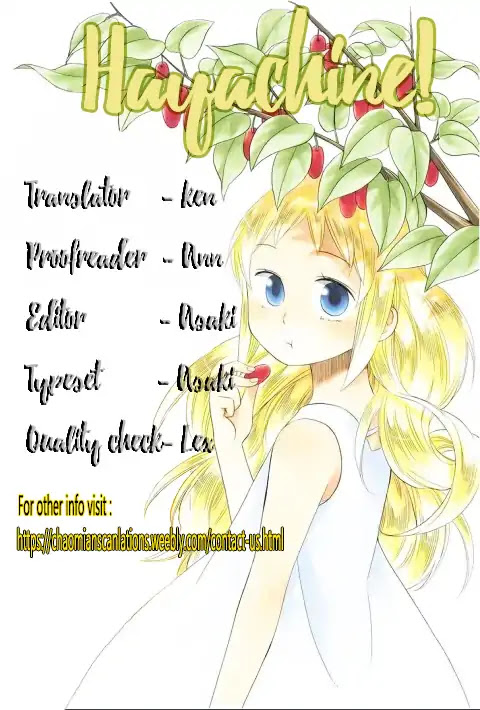 Hayachine! Chapter 24 page 1 - Chapter 24: An Outstanding Role Model