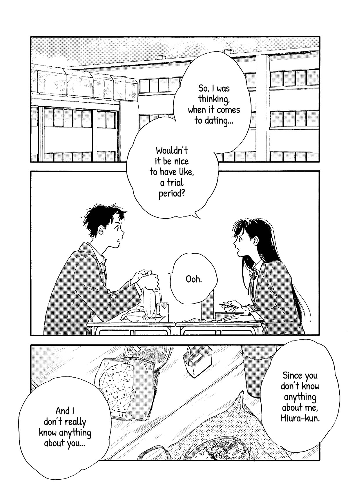 Hayakawa-san and Miura-kun Chapter 2 page 3 - Chapter 2: Trial Period