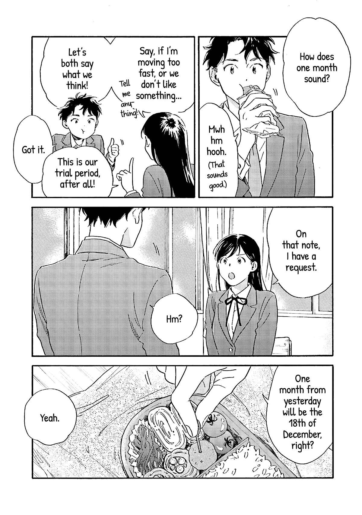 Hayakawa-san and Miura-kun Chapter 2 page 4 - Chapter 2: Trial Period