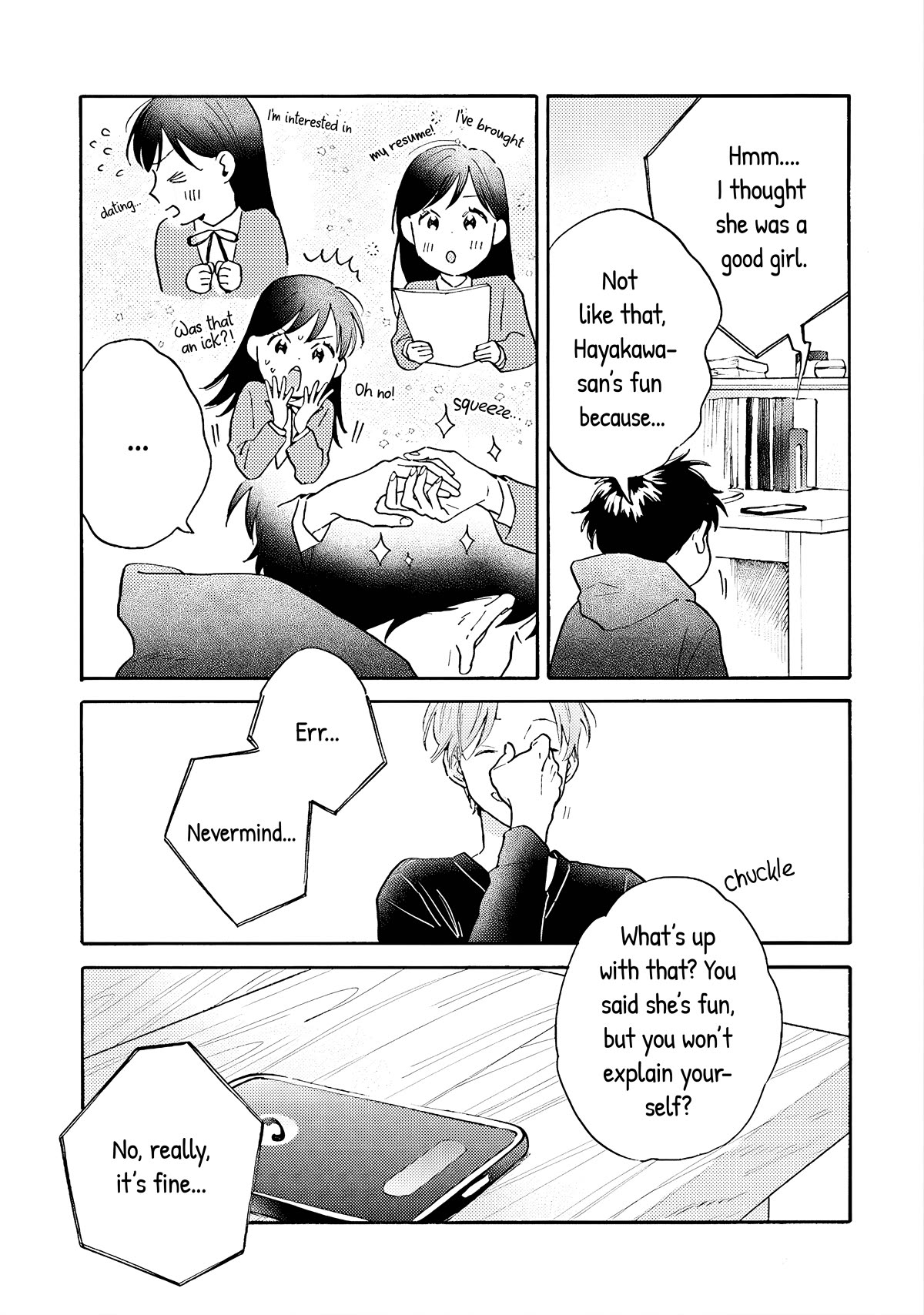 Hayakawa-san and Miura-kun Chapter 6 page 14 - Chapter 6: Friendship via Phone