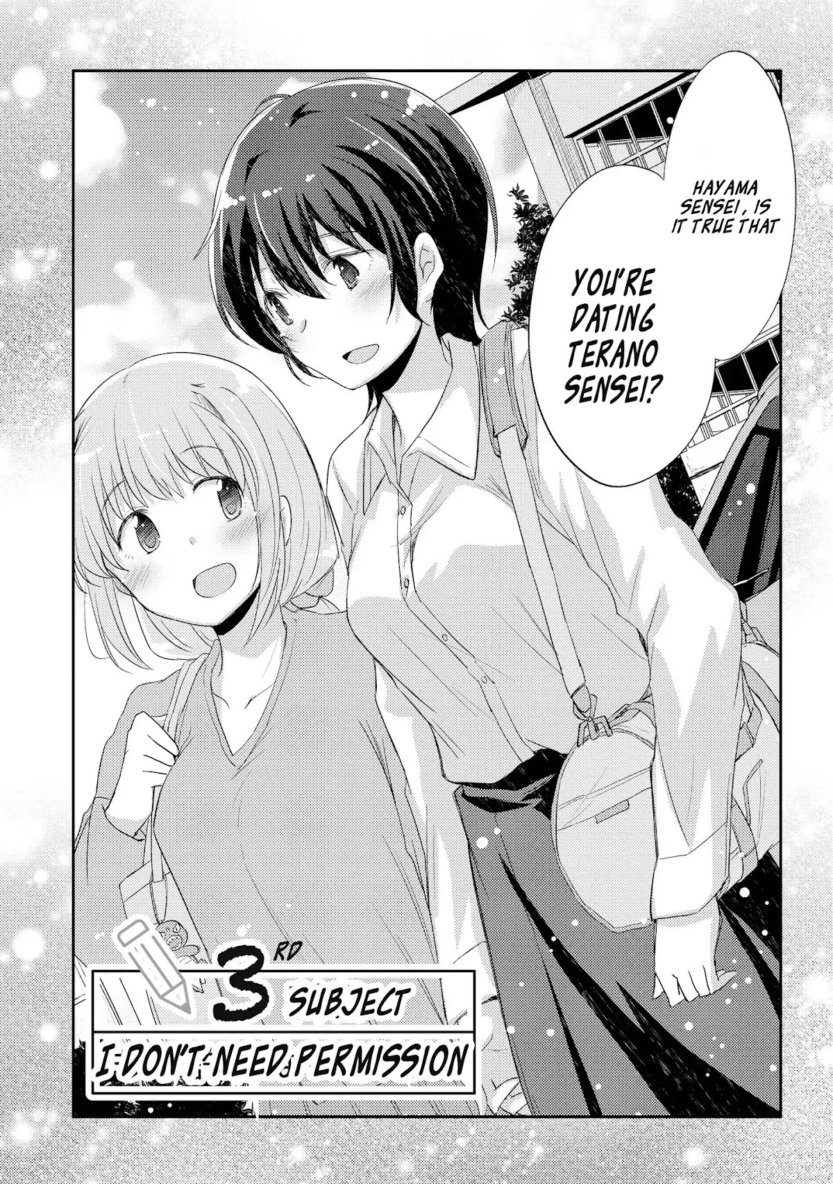 Hayama Sensei To Terano Sensei Ha Tsukiatteiru Chapter 3 page 2 - Chapter 3: I Don't Need Permission