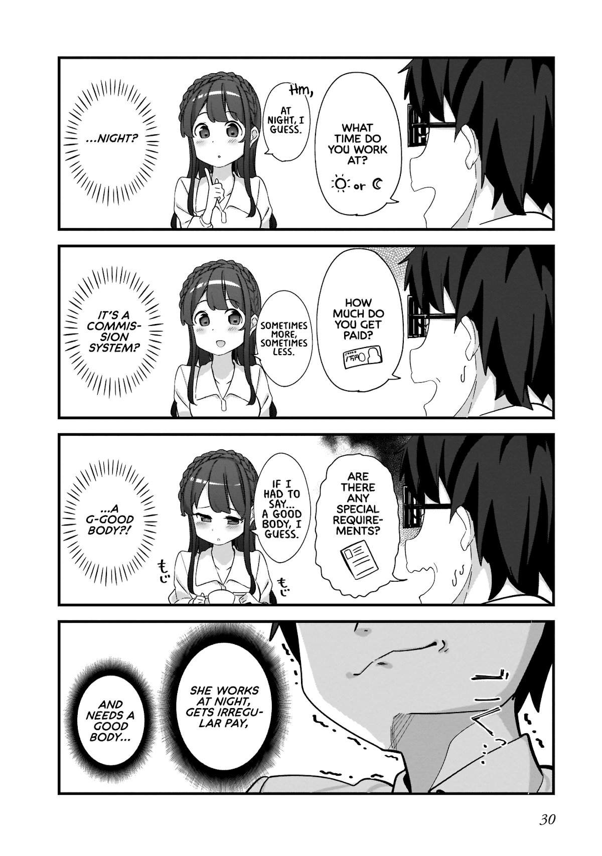 Hayasegawa-kun to Megami na Onee-san Chapter 2 page 10 - Chapter 2: Work Quiz