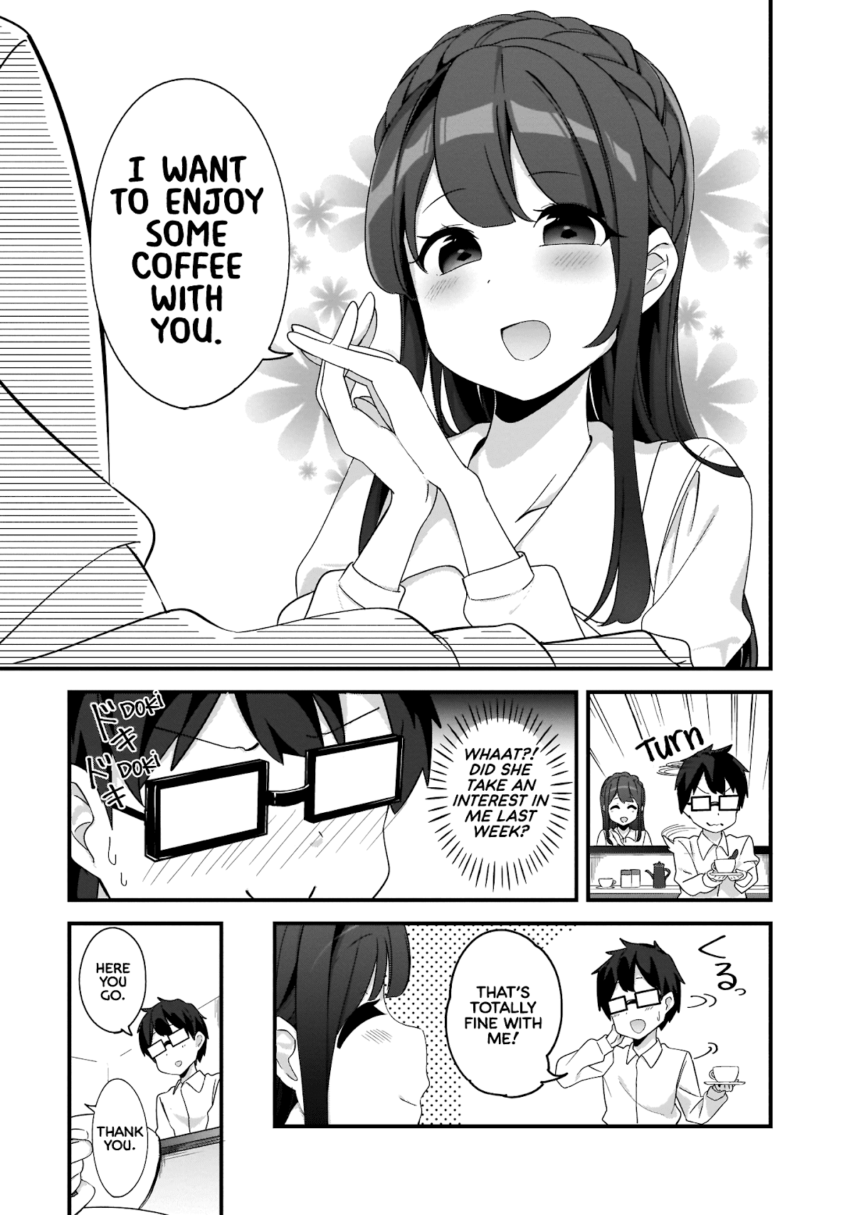Hayasegawa-kun to Megami na Onee-san Chapter 2 page 5 - Chapter 2: Work Quiz