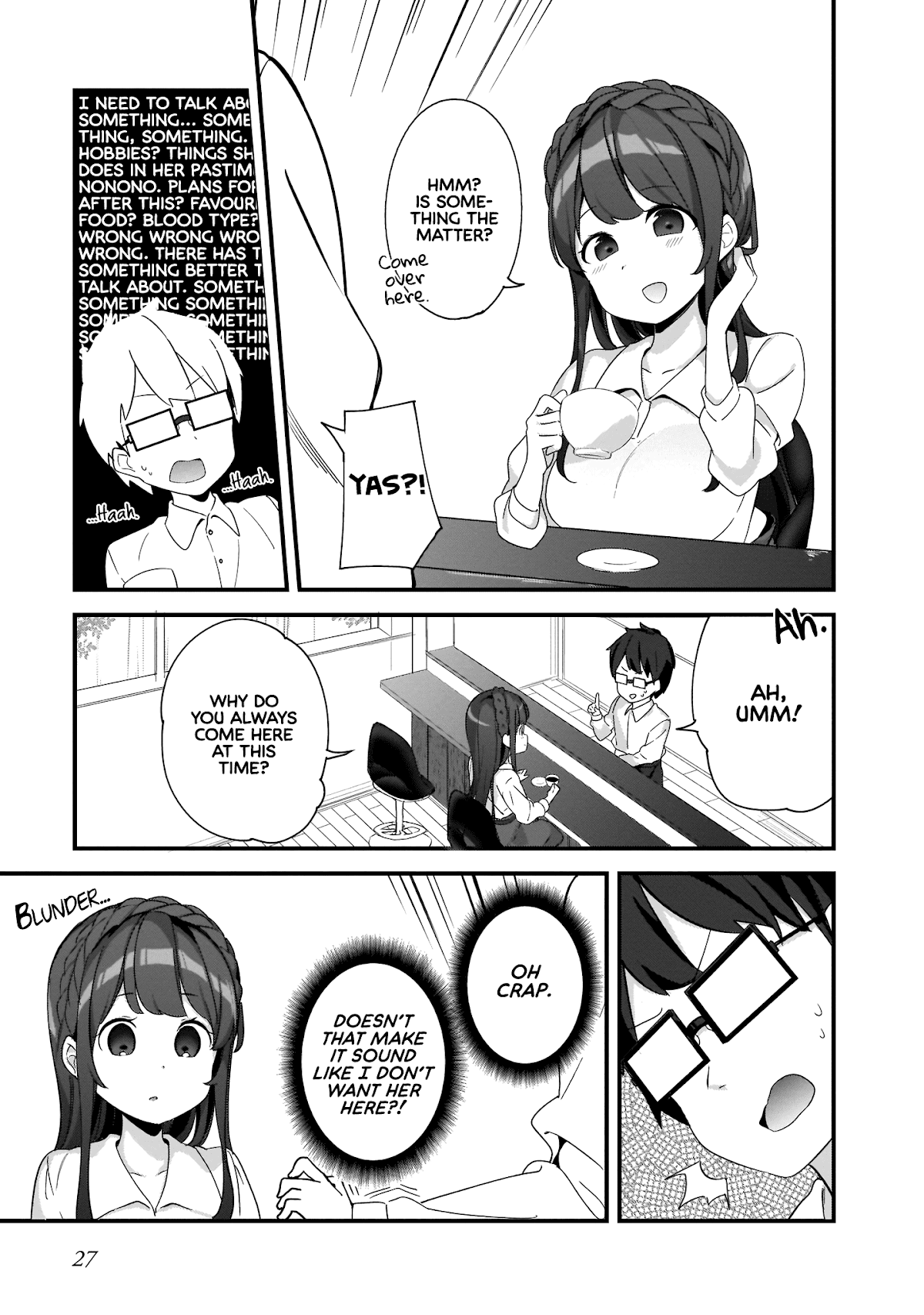 Hayasegawa-kun to Megami na Onee-san Chapter 2 page 7 - Chapter 2: Work Quiz