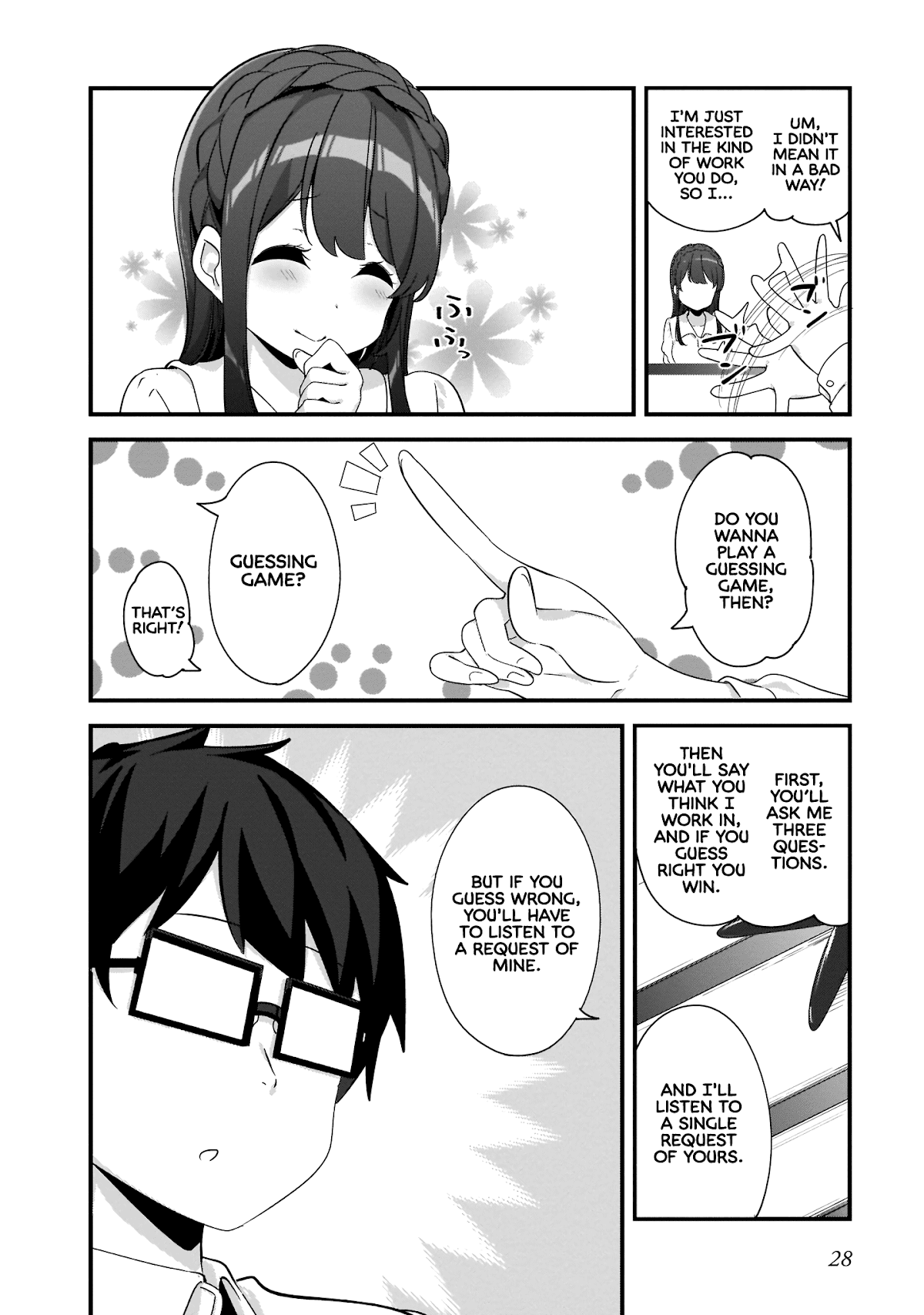 Hayasegawa-kun to Megami na Onee-san Chapter 2 page 8 - Chapter 2: Work Quiz