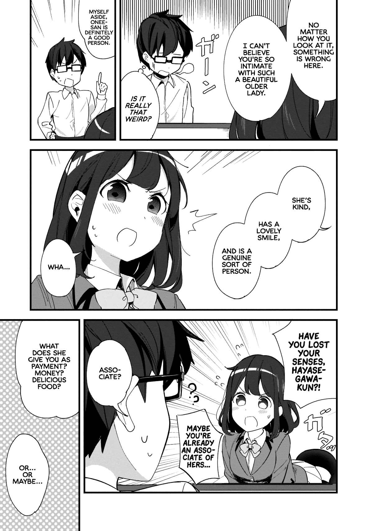 Hayasegawa-kun to Megami na Onee-san Chapter 3 page 11 - Chapter 3: Regulatory Mistake