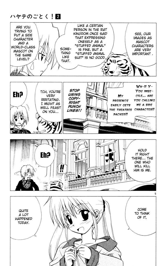 Hayate no Gotoku! Chapter 10 page 10 - Chapter 10 : In the Wee Hours of a Full Moon Night, Roasting, Smashing and Gri...