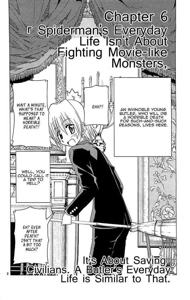 Hayate no Gotoku! Chapter 124 page 2 - Chapter 124 : Spiderman's Everyday Life Isn't About Fighting Movie-like Monsters, It's About Saving Civilians.  A Butler's Everyday Life is Similar to That.