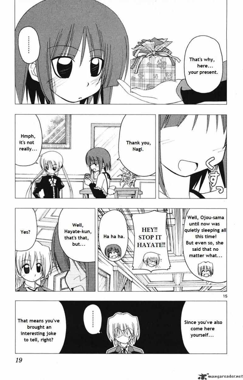 Hayate no Gotoku! Chapter 141 page 15 - Chapter 141 : Regardless of How Absurd the Behavior is, It is a Guy's Duty to Answer the Expectations of a Girl