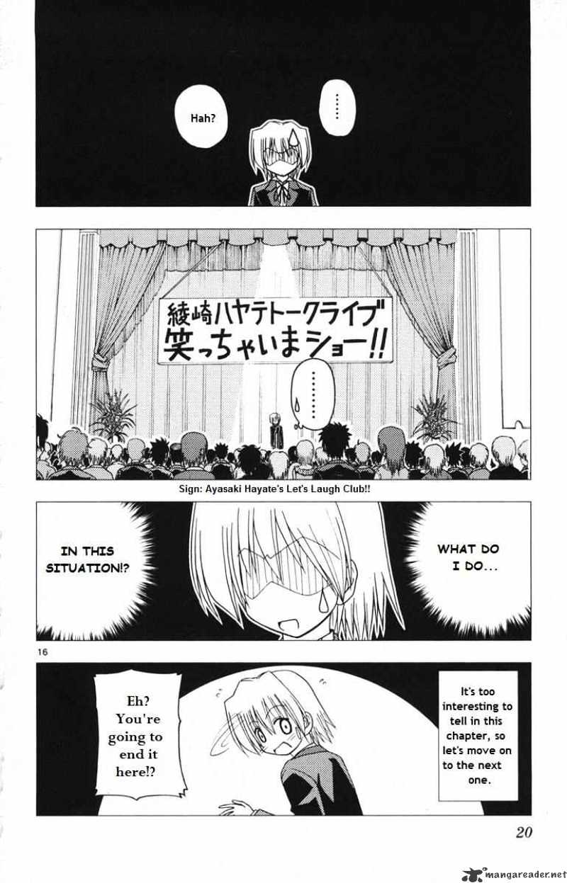 Hayate no Gotoku! Chapter 141 page 16 - Chapter 141 : Regardless of How Absurd the Behavior is, It is a Guy's Duty to Answer the Expectations of a Girl