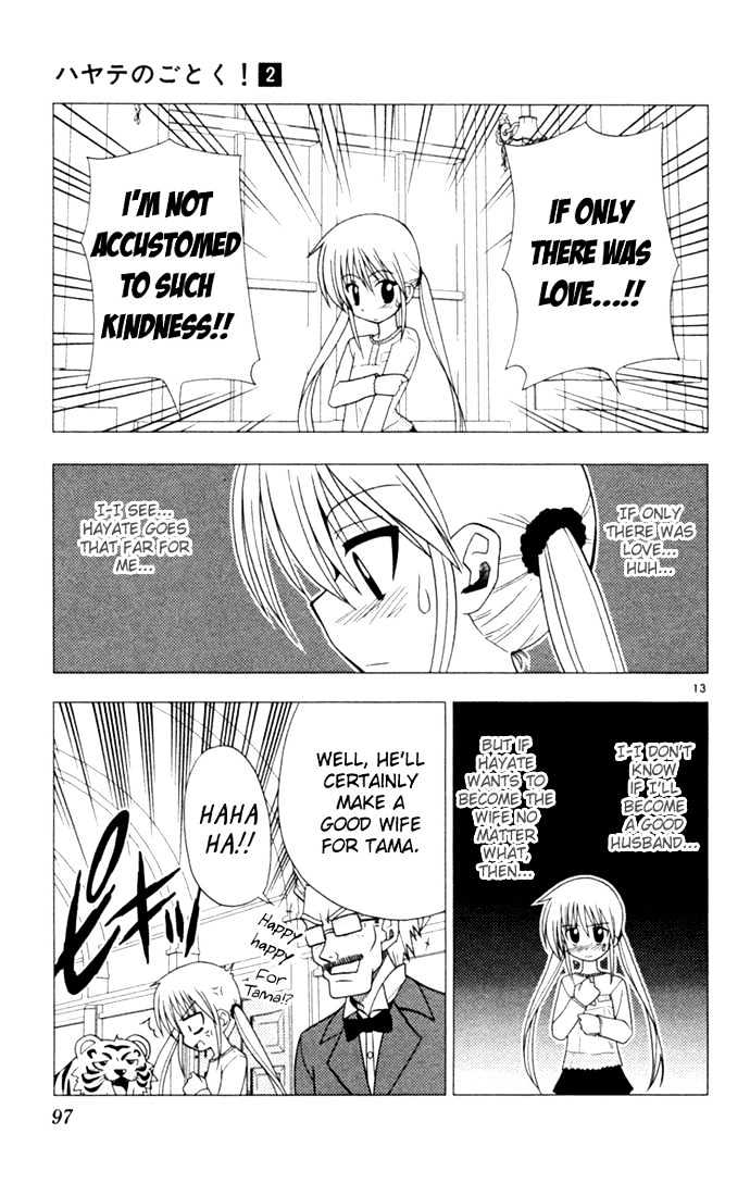 Hayate no Gotoku! Chapter 15 page 13 - Chapter 15 : A Way to Lose the Golden Feather