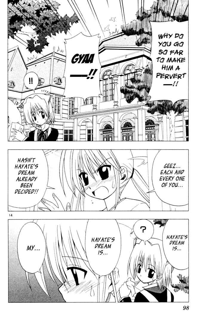 Hayate no Gotoku! Chapter 15 page 14 - Chapter 15 : A Way to Lose the Golden Feather