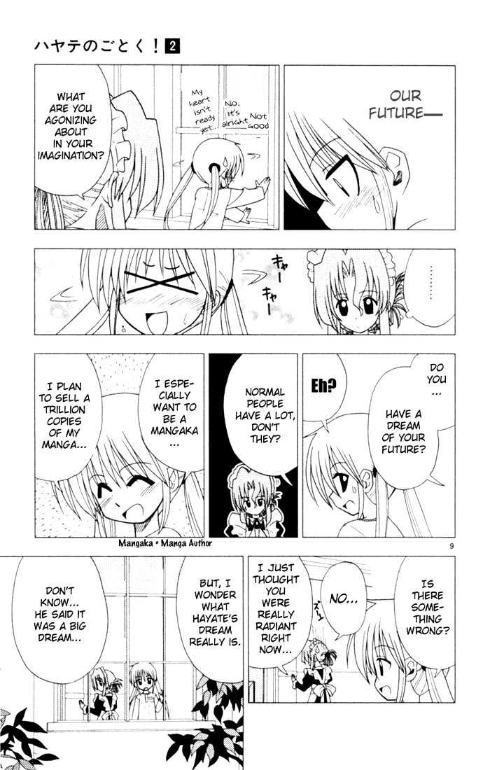 Hayate no Gotoku! Chapter 15 page 9 - Chapter 15 : A Way to Lose the Golden Feather