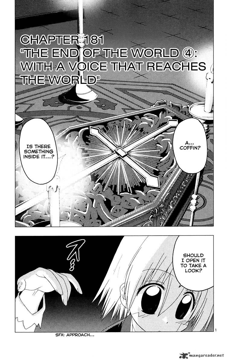 Hayate no Gotoku! Chapter 181 page 2 - Chapter 181 : The End OF The World 4: With A Voice That Reached The World