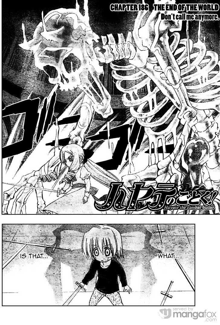 Hayate no Gotoku! Chapter 186 page 2 - Chapter 186 : The End of the World (9): Don't Call Me Anymore