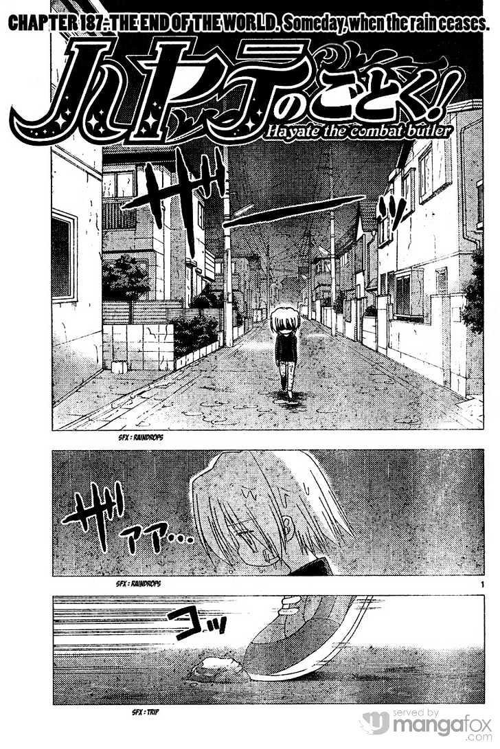 Hayate no Gotoku! Chapter 187 page 1 - Chapter 187 : The End of the World (10): Someday, When the Rain Ceases
