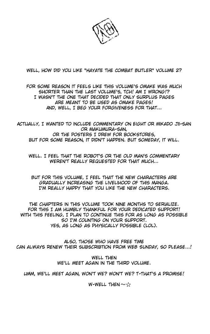 Hayate no Gotoku! Chapter 20 page 21 - Chapter 20 : When I Turned, I Remembered That Was the Beginning of Unhappiness