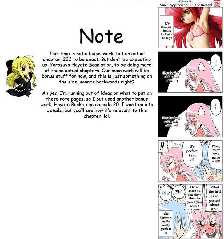 Hayate no Gotoku! Chapter 222 page 1 - Chapter 222 : "Love Makes People Run in Odd Directions. And Then They Want to Die."