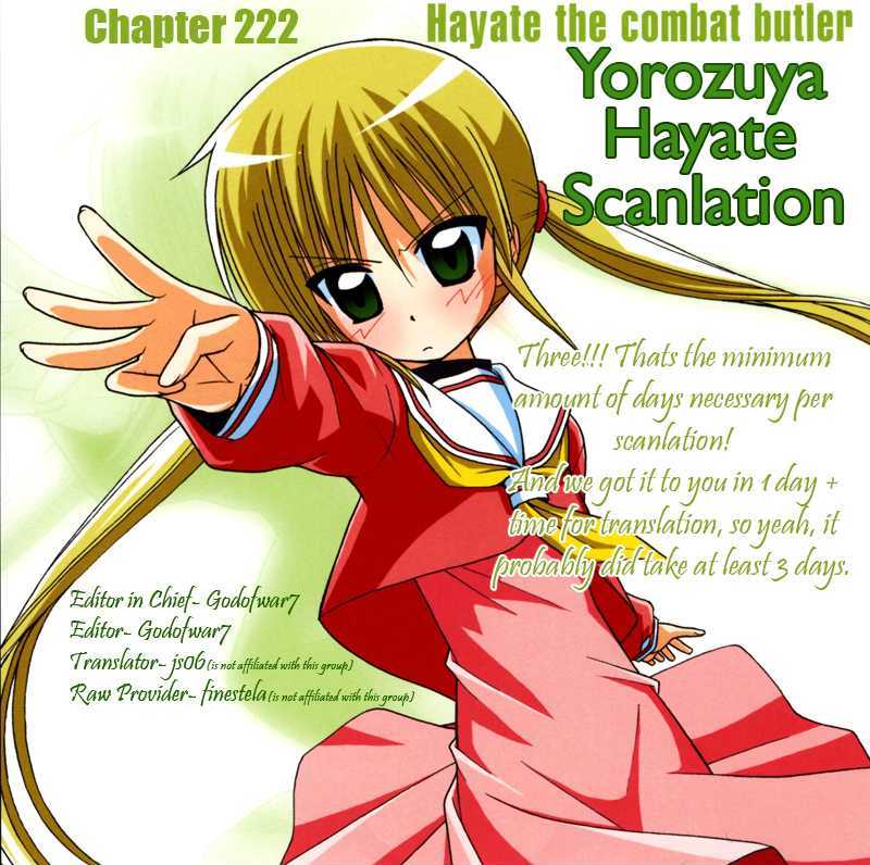 Hayate no Gotoku! Chapter 222 page 18 - Chapter 222 : "Love Makes People Run in Odd Directions. And Then They Want to Die."