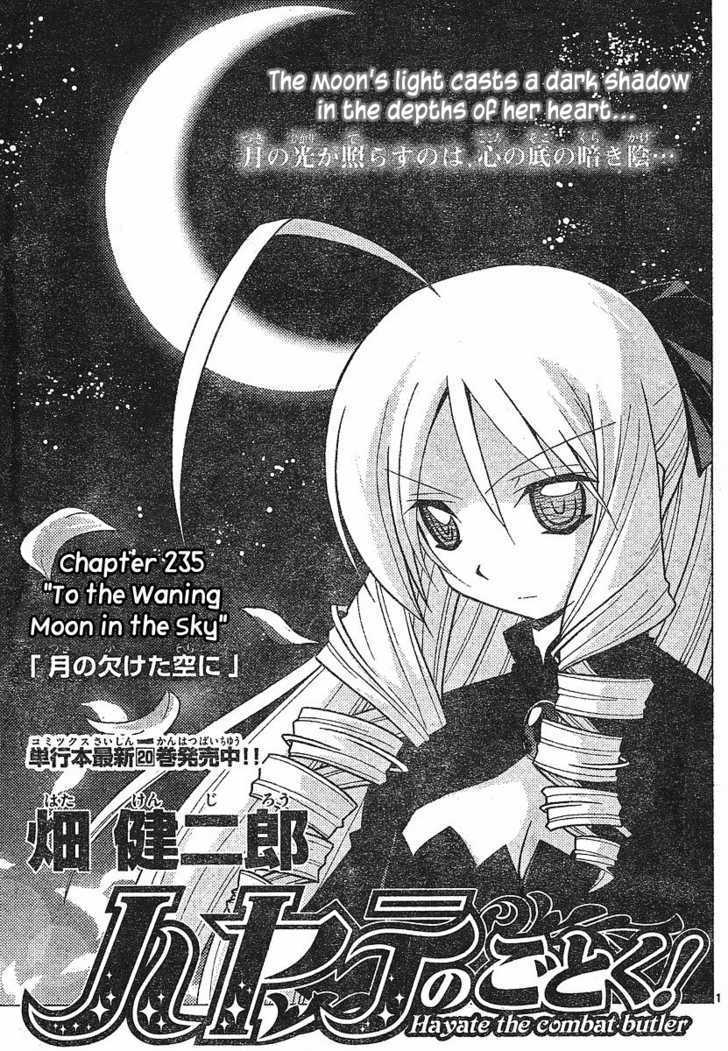Hayate no Gotoku! Chapter 235 page 1 - Chapter 235 : To the Waning Moon in the Sky