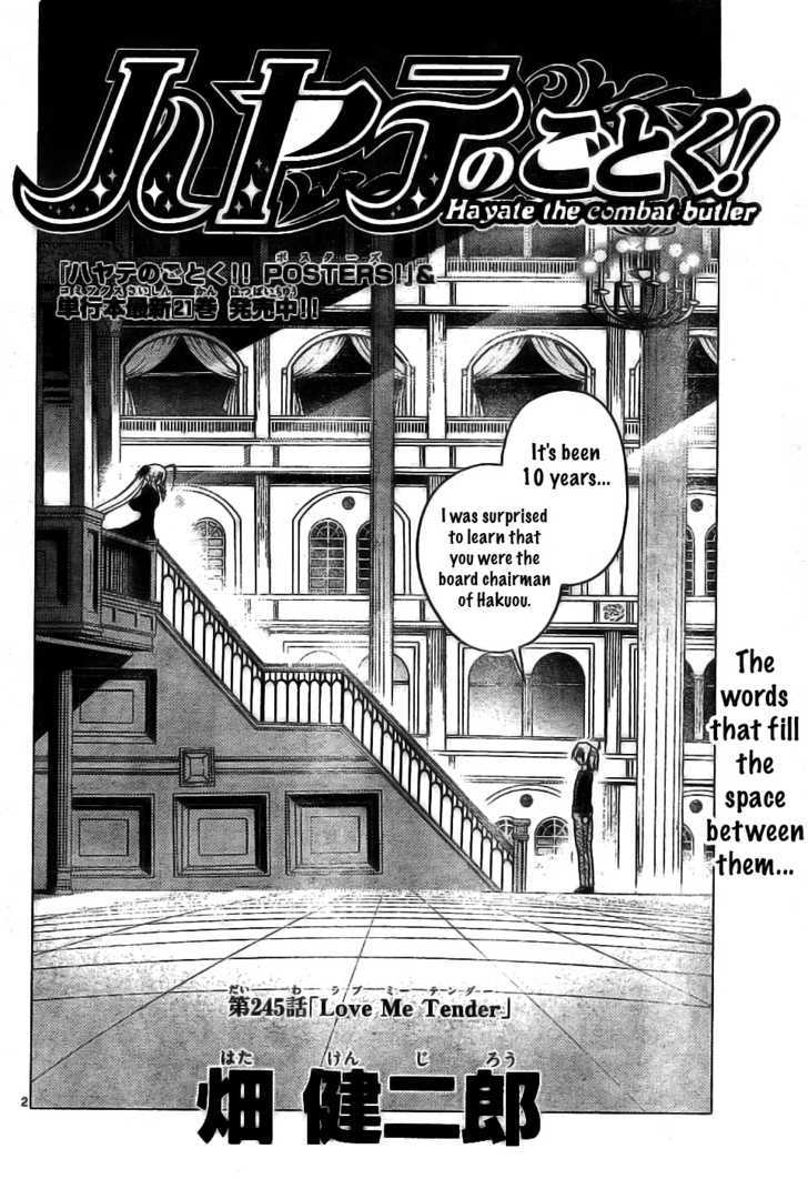 Hayate no Gotoku! Chapter 245 page 2 - Chapter 245 : Love Me Tender