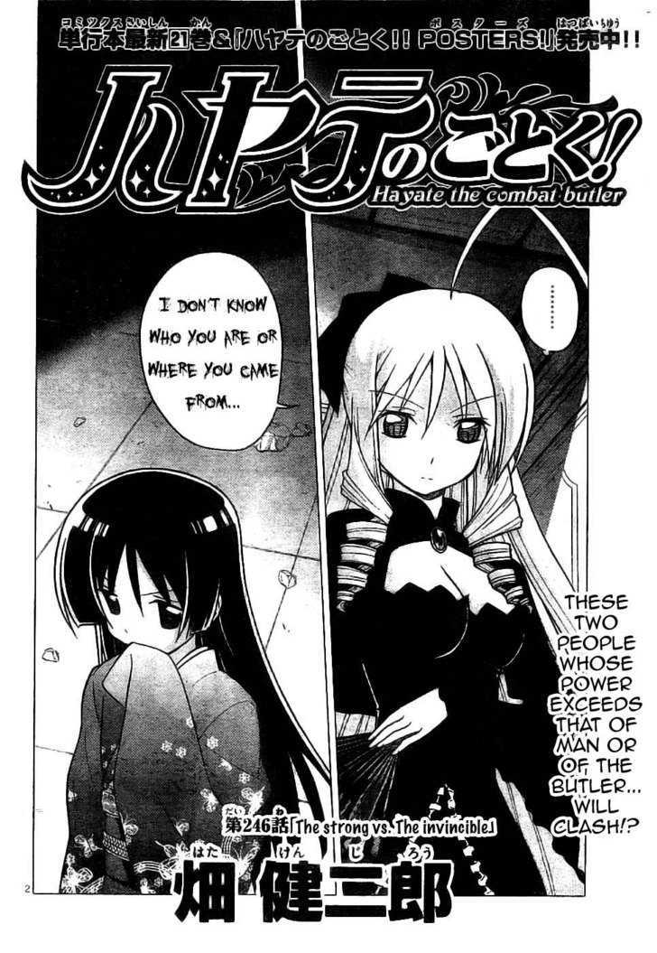 Hayate no Gotoku! Chapter 246 page 2 - Chapter 246 : The Strongest Vs. The Invincible