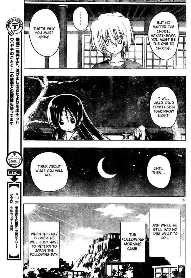 Hayate no Gotoku! Chapter 249 page 15 - Chapter 249 : The Final Decision