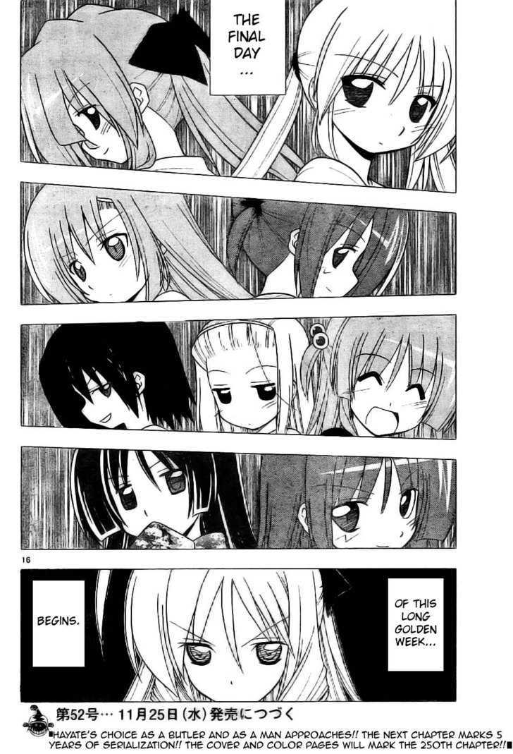 Hayate no Gotoku! Chapter 249 page 16 - Chapter 249 : The Final Decision