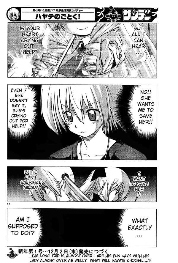 Hayate no Gotoku! Chapter 250 page 17 - Chapter 250 : The Beginning of the Final Day