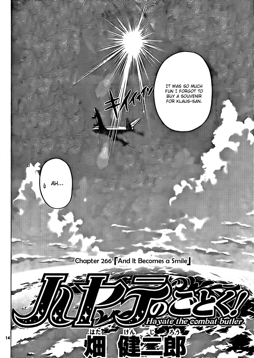 Hayate no Gotoku! Chapter 266 page 13 - Chapter 266 : And It Becomes a Smile