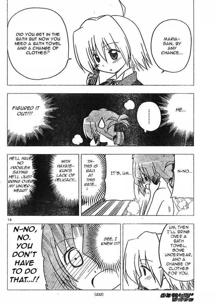 Hayate no Gotoku! Chapter 272 page 14 - Chapter 272 : Shonen Manga Romantic Comedies Often Have Incidents That Occur In The Bath!!