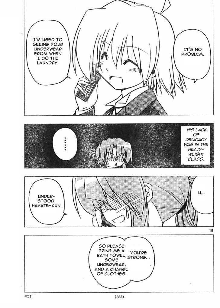 Hayate no Gotoku! Chapter 272 page 15 - Chapter 272 : Shonen Manga Romantic Comedies Often Have Incidents That Occur In The Bath!!