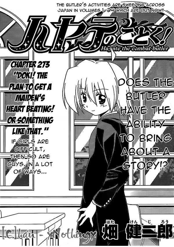 Hayate no Gotoku! Chapter 273 page 1 - Chapter 273 : "Doki! The Plan To Get A Maiden's Heart Beating! Or Something Like That."