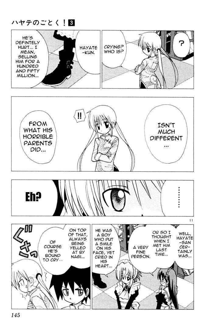 Hayate no Gotoku! Chapter 29 page 11 - Chapter 29 : When Ojou-Sama WasnÂ´t There