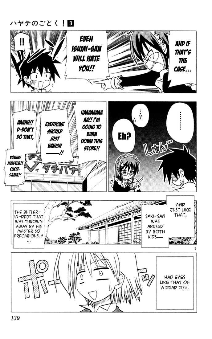 Hayate no Gotoku! Chapter 29 page 5 - Chapter 29 : When Ojou-Sama WasnÂ´t There
