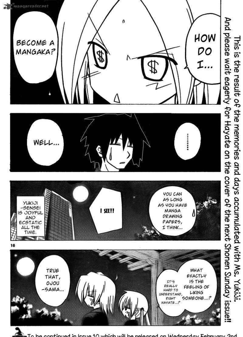Hayate no Gotoku! Chapter 305 page 16 - Chapter 305 : You Meet a Lot of People Marriage Hunting When Drawing Storyboard...