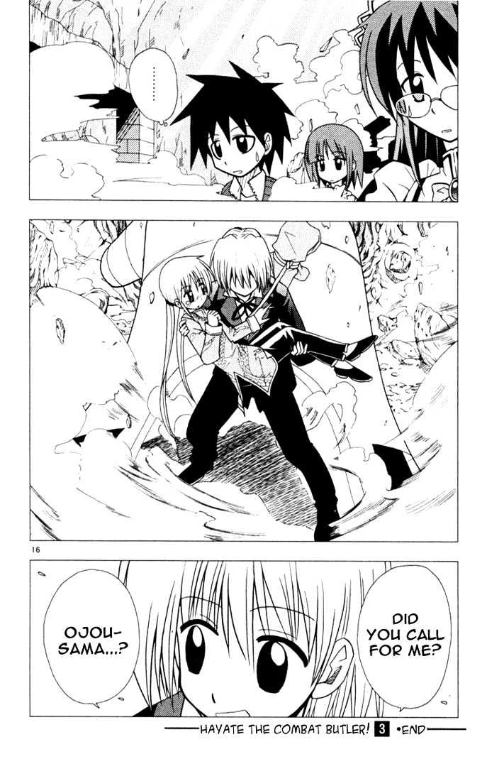 Hayate no Gotoku! Chapter 31 page 16 - Chapter 31 : I'm Hoping My Voice Will Reach You