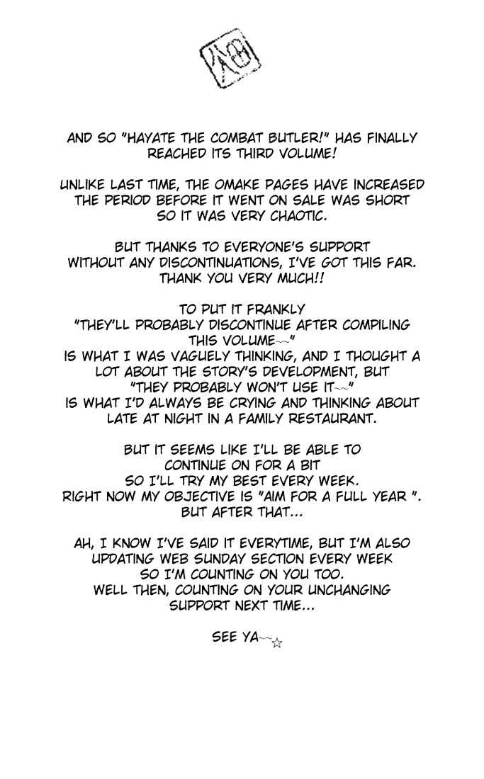 Hayate no Gotoku! Chapter 31 page 23 - Chapter 31 : I'm Hoping My Voice Will Reach You