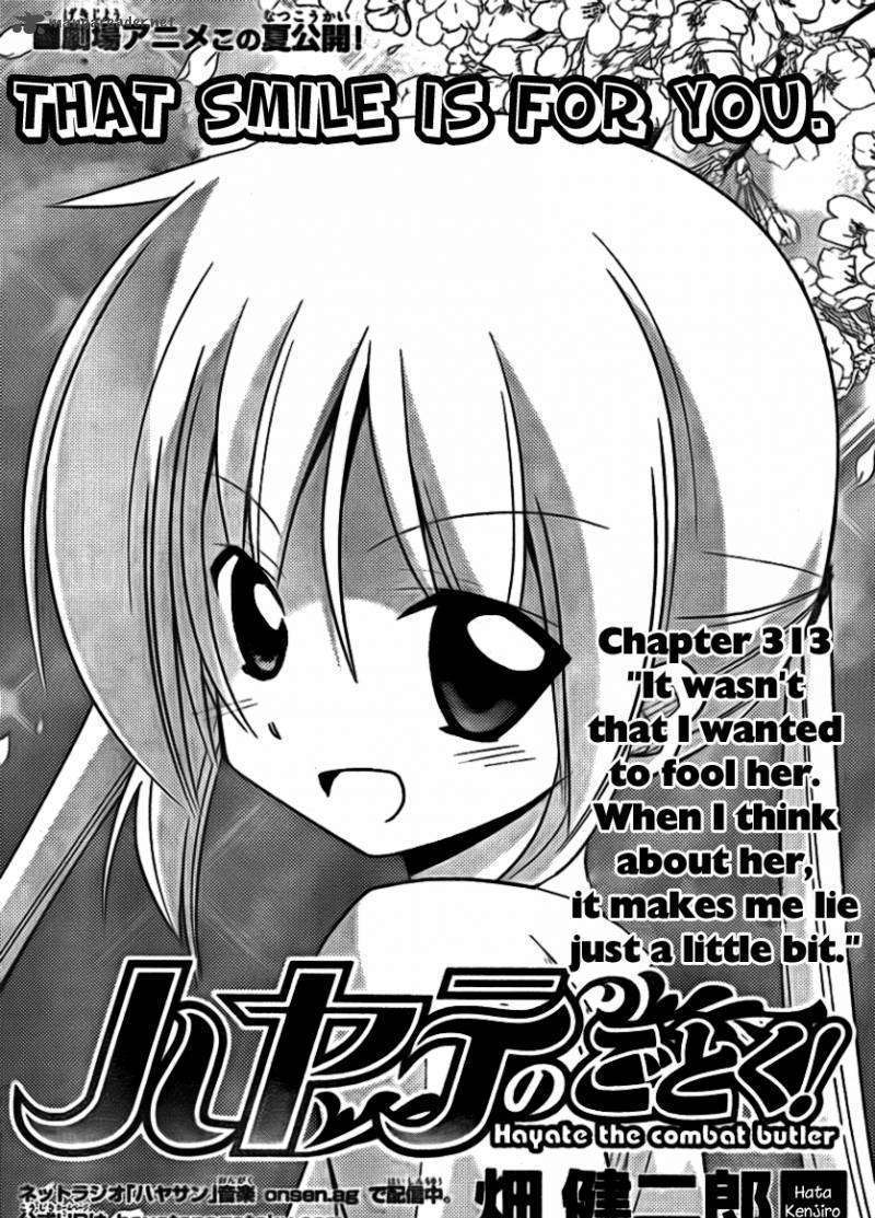 Hayate no Gotoku! Chapter 313 page 3 - Chapter 313 : It's Not That I Wanted to Fool Her. When I Think about Her, It Ma...