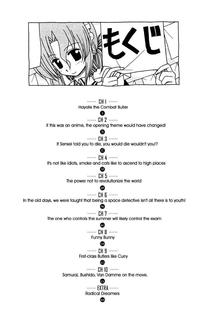Hayate no Gotoku! Chapter 32 page 3 - Chapter 32 : Hayate the Combat Butler!