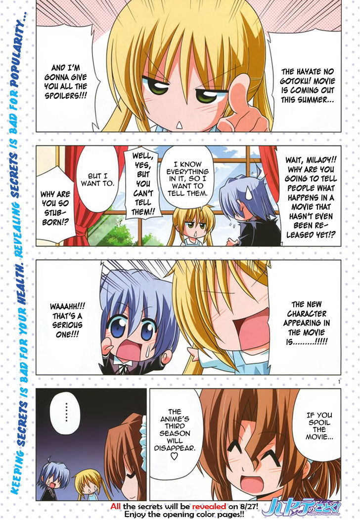 Hayate no Gotoku! Chapter 320 page 2 - Chapter 320 : Let's Do Our Best in Various Ways