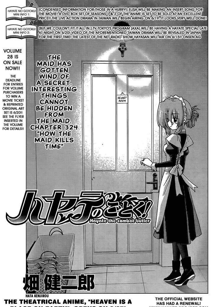 Hayate no Gotoku! Chapter 324 page 3 - Chapter 324 : How the Maid Kills Time